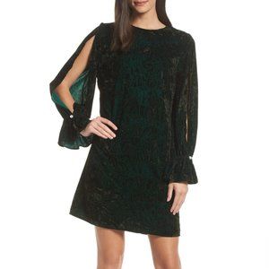 Sam Edelman Slit Sleeve Crushed Velvet Dress NEW